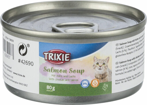 Kittis Salmon Soup M/Kylling & Laks 4 x 80 gram