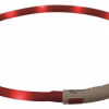 Lysende Halsbånd, Rød Silikon Med USB kabel. XS-XL 20-70cm/10mm