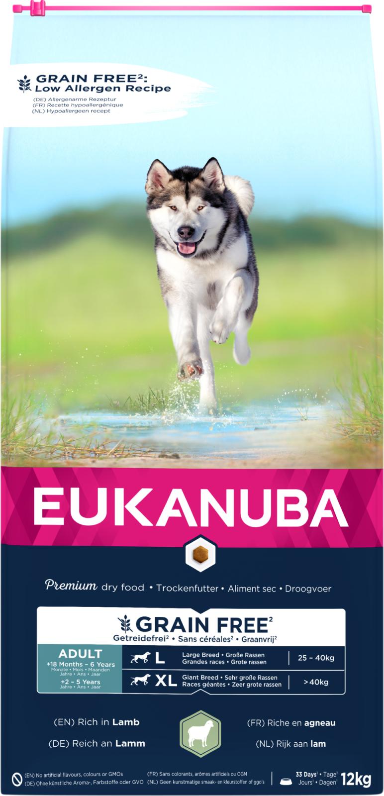 EUKANUBA Adult Large Grainfree lam