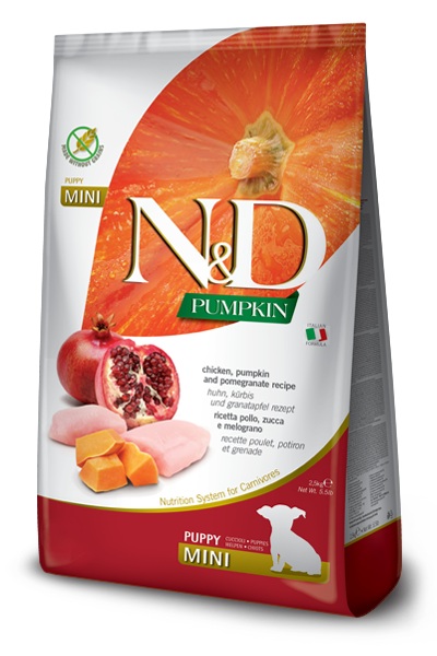 FARMINA DOG PUMPKIN CHICKEN & POMEGRANATE PUPPY MINI 2,5 KG