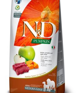 FARMINA DOG PUMPKIN VENISON & APPLE ADULT MEDIUM & MAXI 12 KG