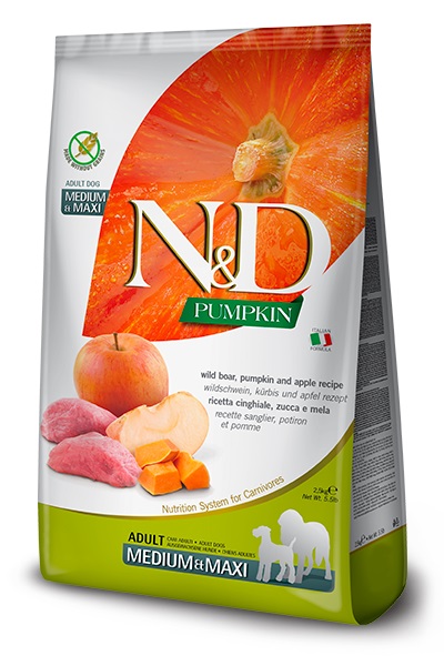 FARMINA DOG PUMPKIN WILD BOAR & APPLE ADULT MEDIUM & MAXI 2,5 KG