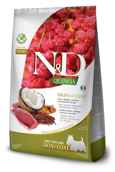 FARMINA DOG QUINOA SKIN & COAT DUCK & COCONUT ADULT MINI 2,5 KG
