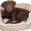 Hunde/katteseng Boho Vevd,Plysj,Jute Beige