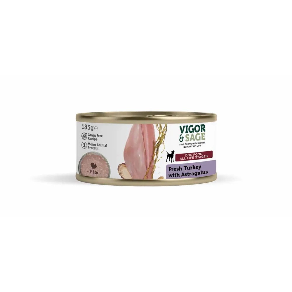 Fresh Turkey & Astragalus våtfòr185g