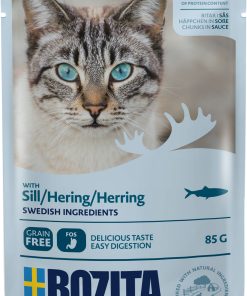 Biter i saus med sild