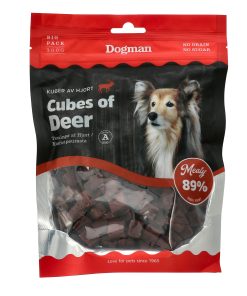 Meaty Terninger av Hjort, Hundesnacks 300g