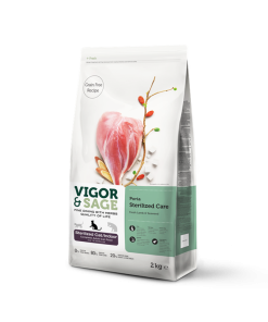 Vigor & Sage kattemat Poria Sterilized Care/Indoor - Adult, 10 kg