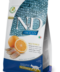 Farmina N&D Cat Ocean Neutered Herring & Orange Adult 5 kg