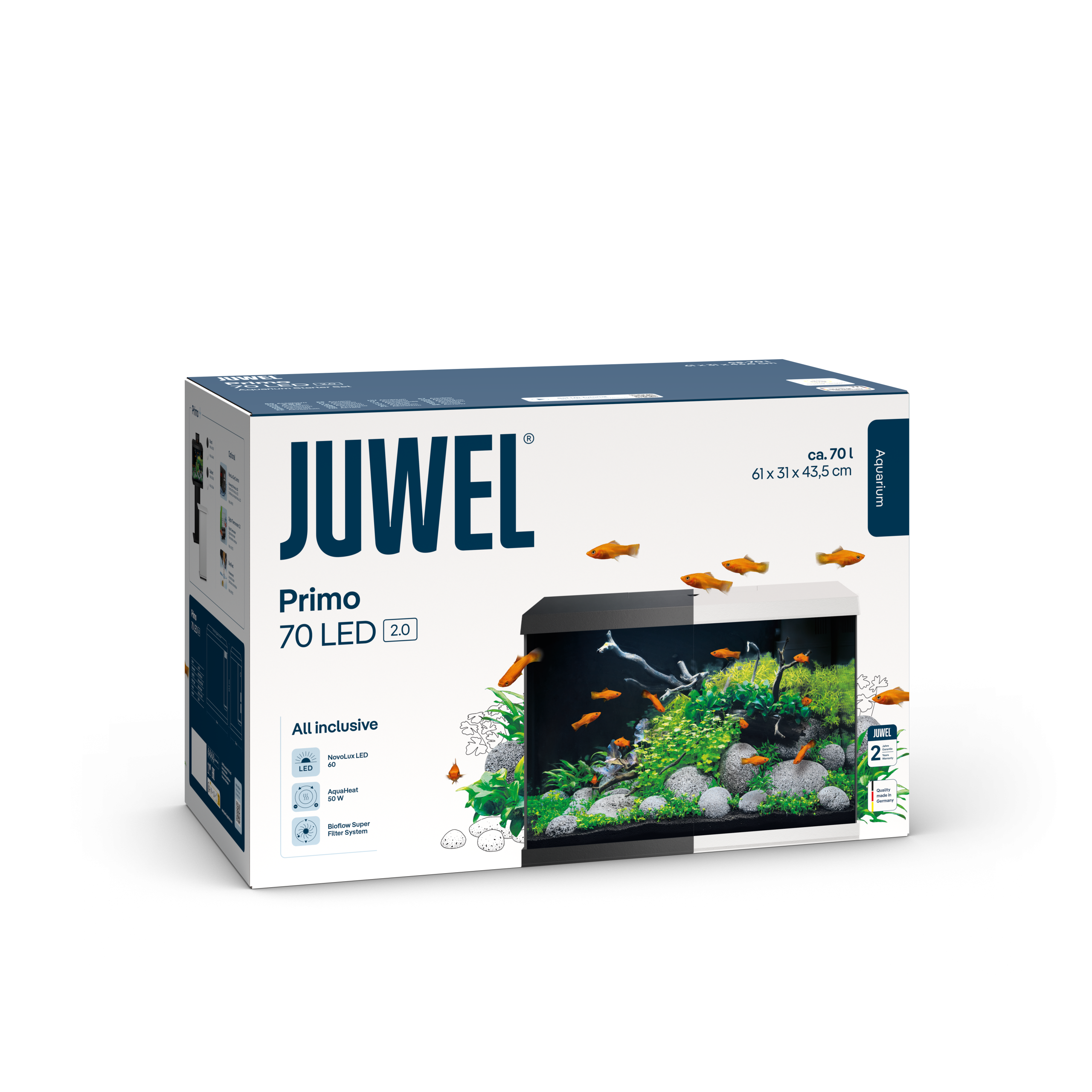 Akv. Juwel Primo 70 2.0 LED Startersett 70L Sort