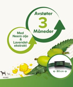 Beaphar Bio halsbånd Hund 80cm
