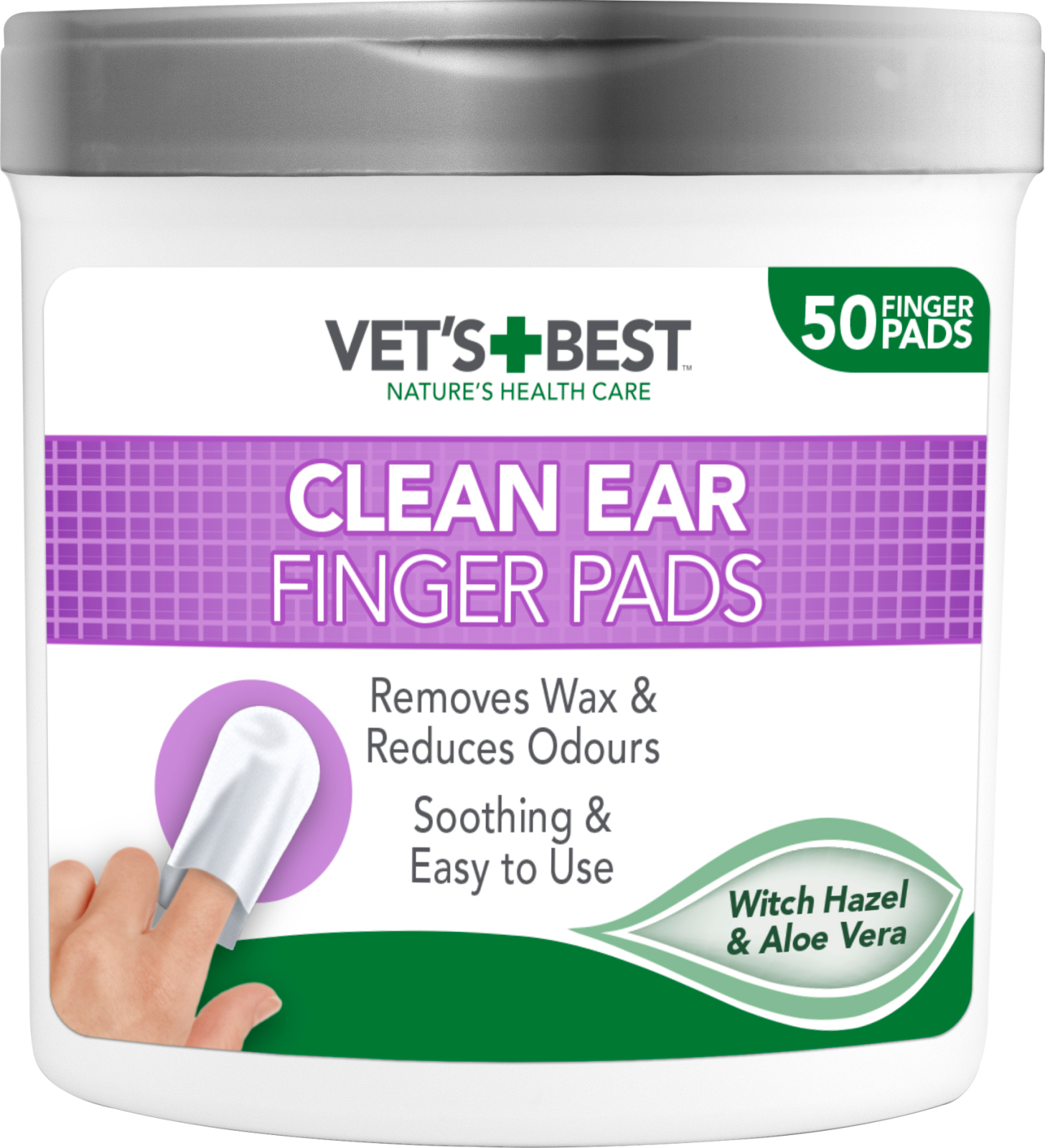 Vets Best Clean fingertupp til ørepleie 50 stk