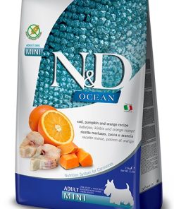 FARMINA DOG OCEAN COD PUMPKIN & ORANGE ADULT MINI 7 KG