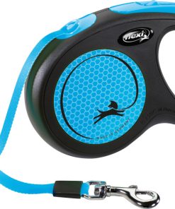 Flexi Classic New Neon Tape M 5m Sort/Neon Blå Max 25Kg
