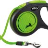 Flexi Classic New Neon Tape M 5m Sort/Neon Grønn Max 25Kg