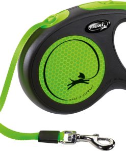 Flexi Classic New Neon Tape M 5m Sort/Neon Grønn Max 25Kg