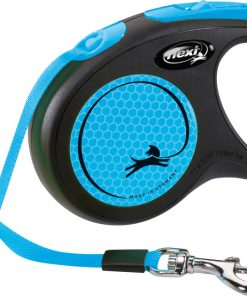 Flexi Classic New Neon Tape S 5m Sort/Neon Blå Max 15Kg