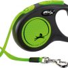 Flexi Classic New Neon Tape S 5m Sort/Neon Grønn Max 15Kg