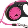 Flexi Classic New Neon Tape S 5m Sort/Neon Rosa Max 15Kg