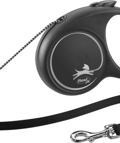 flexi Fun, cord leash, M: 5 m, Sort