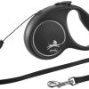 flexi Fun, cord leash, S: 5 m, Sort