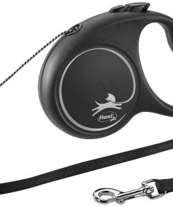flexi Fun, cord leash, S: 5 m, Sort