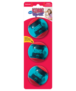 Hundeleke KONG Squeezz Action Ball M 3pk