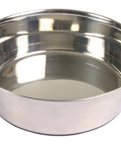 Hundeskål i Rustfritt Stål 0,5 L M/G Kant Under