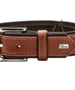 Hunter Halsbånd Canadian UP 45/S Skinn Cognac/Sort