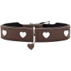 Hunter Halsbånd Love 32/XS Skinn Brun/Sort
