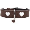 Hunter Halsbånd Love 37/XS-S Skinn Brun/Sort