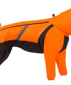 Non-stop dogwear Fjord overall raincoat, unisex, orange/black, 27, single
