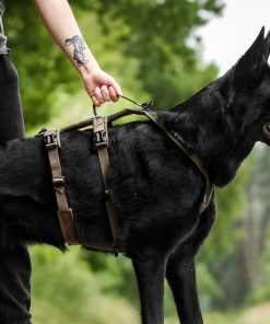 Non-stop dogwear Line harness long WD, unisex, olive, 4, single