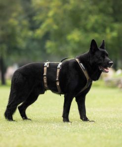 Non-stop dogwear Line harness long WD, unisex, olive, 4, single