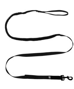 Non-stop dogwear Touring bungee leash WD, unisex, black, 2.8m/23mm, single