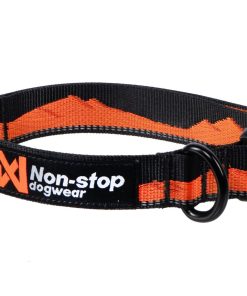 Non-stop dogwear Trail quest collar, unisex, orange/black, M, single