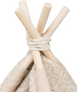 Trixie Hunde/Kattehule/Telt Boho Vevd/Plysj/Jute 55x65x55cm Beige