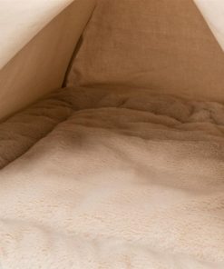 Trixie Hunde/Kattehule/Telt Boho Vevd/Plysj/Jute 55x65x55cm Beige