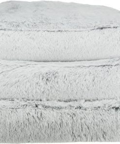 Trixie Hundepute Harvey Sort/Hvit 120x80cm Langhåret Plysj