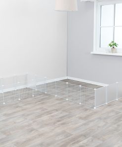 Trixie Innendørs innhegning, metal/plastic, 140 × 35 × 70 cm, Hvit