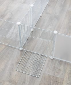 Trixie Innendørs innhegning, metal/plastic, 140 × 35 × 70 cm, Hvit