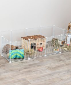 Trixie Innendørs innhegning, metal/plastic, 140 × 35 × 70 cm, Hvit