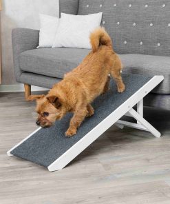 Trixie Petwalk Rampe MDF/Filt 90x36x43cm Max 40Kg Hvit/Grå