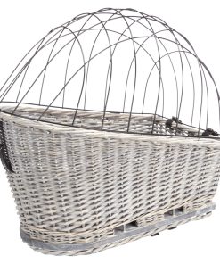 Trixie Sykkelkurv M/Gitter Grå Pil 55x35x49cm Max 8Kg