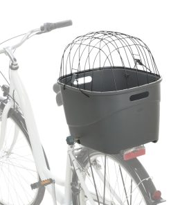 Trixie Sykkelkurv M/Gitter Grå TPR Plast 36x46x47cm Max 6Kg