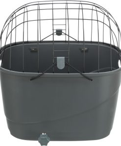 Trixie Sykkelkurv M/Gitter Grå TPR Plast 36x46x47cm Max 6Kg