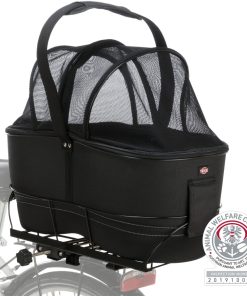 Trixie Sykkelkurv Sort Nylon Til Lange Bagasjebrett 60x29x49cm Max 8Kg