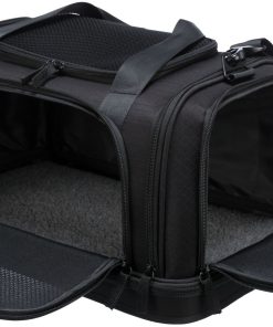 Trixie Transportbag Plane Airline Polyester Sort 44x28x25cm Max 7kg