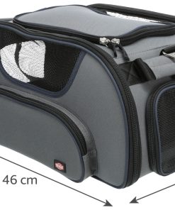 Trixie Transportbag Wings Airline Polyester Grå/Blå 46x28x23cm Max 20kg