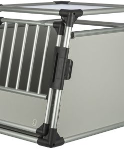 Trixie Transportbur Aluminium Sølv/Grå M/L 63x90/57x65cm